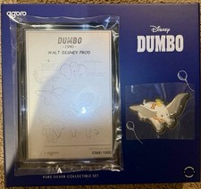2026 Agoro Disney Dumbo Silver Set 3/4 oz & 5g .999 Pure Silver Limited 1,000 picture