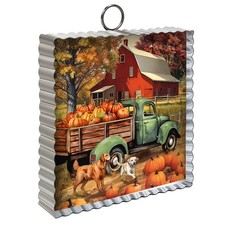 Briarwood Lane Fall Autumn Farm Metal Mini Moment 6x6 picture