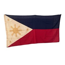 Vintage 1950-60s Era Flag Of Philippines Cotton picture