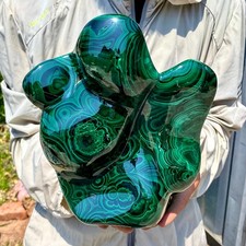 12.32LB Natural Polished Malachite Mineral freeform specimen Reiki Stone picture