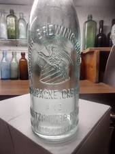 Savannah Brewing Co Eagle Shield Monogram Champagne Cabinet Georgia Beer Bottle  picture