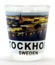 Stockholm Sweden Harbor View Shot Glass picture