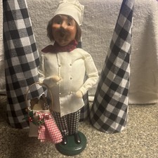2005 BYERS CHOICE CHRISTMAS CHEF WITH UTENSILS ETC. picture