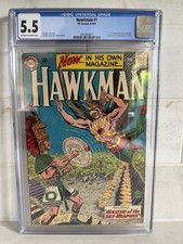 Hawkman # 1  1964 CGC 5.5 OW/W Pages picture