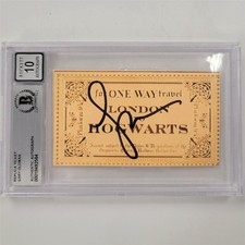 Gary Oldman signed Hogwarts Express Ticket Prop Sirius Black Beckett BAS 10 Auto picture