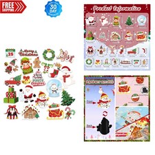22Pcs Christmas Magnets for Fridge Festive Holiday Car Decor picture
