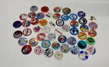 World POG Federation POGS Milk Caps Slammers Lot 50 Pieces Mixed 1990s Vintage picture