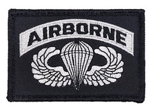 Airborne Jump Wings Paratrooper Embroidered Hook Fastener Patch BY MILTACUSA picture