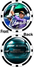 Kimi Antonelli - 2026 Crypto.com Miami GP F1 WINNER - POKER CHIP ***SIGNED*** picture
