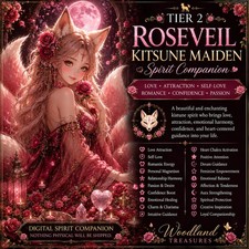 Tier 2 Roseveil Kitsune Maiden Spirit Companion  picture