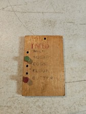 Vintage Wooden Shopping Reminder List With 2 Pegs  picture