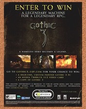 2006 Gothic 3 Sweepstakes Original Advertisement / Retro Promo v1 picture