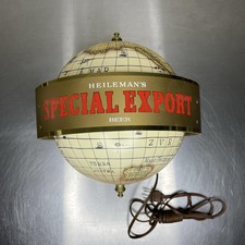 Vintage Heilemans Special Export Beer Lighted Globe Wall Lamp Sign USA Bar Decor picture