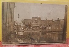 1913 Dayton Ohio Flood  Real Photo Postcard STORE FRONTS  UNUSED picture