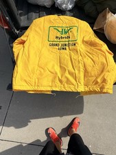 Vintage JW Hybrids Seed Corn Jacket Pla-Jac Dunbrooke 44-46 Grand Junction Iowa picture