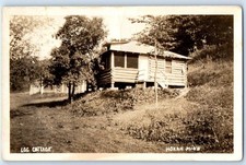c1910's View Of Log Cottage Hokah Minnesota MN RPPC Photo Antique Postcard picture