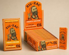 Zig-Zag Rolling Papers - 1 1/4 French Orange - 24 Booklets with 32 Papers each picture