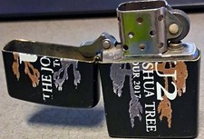 Zippo U2 The Joshua Tree Tour 2017 Black Lighter Bradford PA Made in USA picture