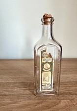 Antique Shores Mueller Extract Bottle Cedar Rapids Iowa 3 Oz Label Cork 1910s-30 picture