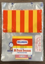 Vintage lot 20 Millbrook “8 Fun Buns” bags (the Peanuts/Charlie Brown 1970s–80s picture