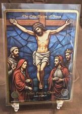 2026 Sacred Legacy Crucifixion of Jesus 104/100 Stained Glass Secret Rare Mint 2 picture