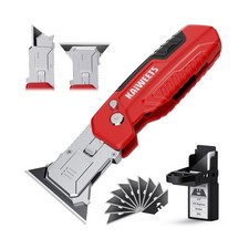 KAIWEETS Utility Knife Scraper, 2-in-1 Folding Box Cutter with ... FAST USA SHIP picture