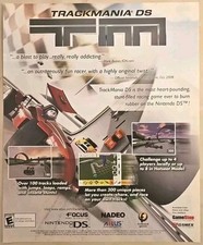 2009 Trackmania Nintendo DS Atlus Original Print Ad - 8.75