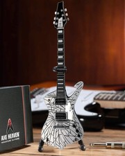miniature - not playable instruments AXE HEAVEN Kiss-2 Cracked Ice Guitar 2M picture