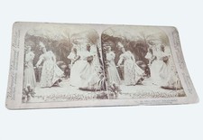 Antique 1899 Underwood Stereoview An Affair Of Honor Victorian Women picture