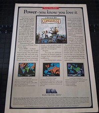 Lords Of Conquest EA Computer Game Promo Vintage Print Ad 8x11 1980s picture