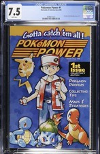 Pokemon Power 1 - 1st Issue CGC 7.5- 1st  Appearance Ash Nintendo Power 1 insert picture