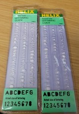 Vintage 2 each Helix Lettering Guide, template, 5mm 1/4 inch.  Old Stock - New picture