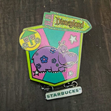 Disneyland Resort Starbucks Dangle Pin Purple Cow Hippo 2021 Disneyland/DCA picture