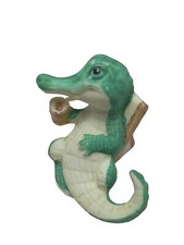 Vtg - George Good - Designed By Freeman - Miniature Alligator On Beach Chair.  picture
