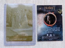2015 Cryptozoic Hobbit Desolation of Smaug Tauriel 1/1 Yellow Printing Plate picture