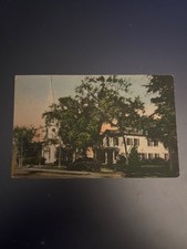 1940 Congregational church and town hall, York village Maine picture