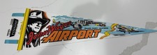 Vintage JOHN WAYNE Airport Orange County Multicolored Pennant Great ConditionNOS picture