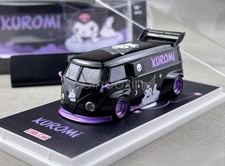 CC 1:64 Black T1 Widebody Mini Van Sports Model Diecast Metal Car picture