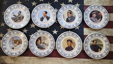 8pc Vintage 1968 Chinese Cultural Revolution Mao Zedong Porcelain Plates Set 5