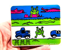 RARE vtg 1982 JBJ arcade atari sticker Frogger picture