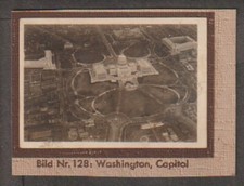 Germany 1932's Washington view from Zeppplin photographic Ciggarette card picture