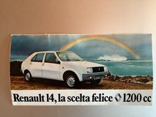 Adhesive Car Sticker - Renault 14 - Vintage 1976  launch Original decal picture