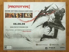 2009 Prototype Xbox 360 PS3 PC Print Ad/Poster Official Video Game Promo Art 00s picture