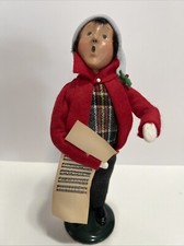 Vintage 1995 Byer’s Choice Carolers Boy Figurine w/sheet Music 10” picture