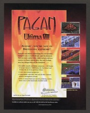 Ultima VIII 8 Pagan PC Game Big Box Promo Ad Wall Art Print Poster - Glossy picture