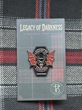 Legacy of Darkness Bat Enamel Pin Heavy Metal Tribute Tartan Gothic Ravenbriar picture
