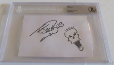 Tim Jacobus Goosebumps cover artist signed autographed 4x6  sketch BAS Beckett picture