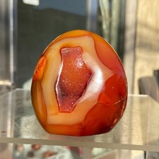 405g Rare Natural Red Agate Geode Carnelian Crystal Mineral Specimen Healing picture