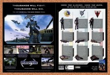 PlanetSide PC Original 2004 Ad Authentic Sony MMO Shooter Video Game Promo picture