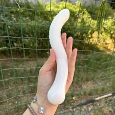 1PC Large Size Natural white marble Quartz Crystal Yoni Massage Stick Reiki gem picture
